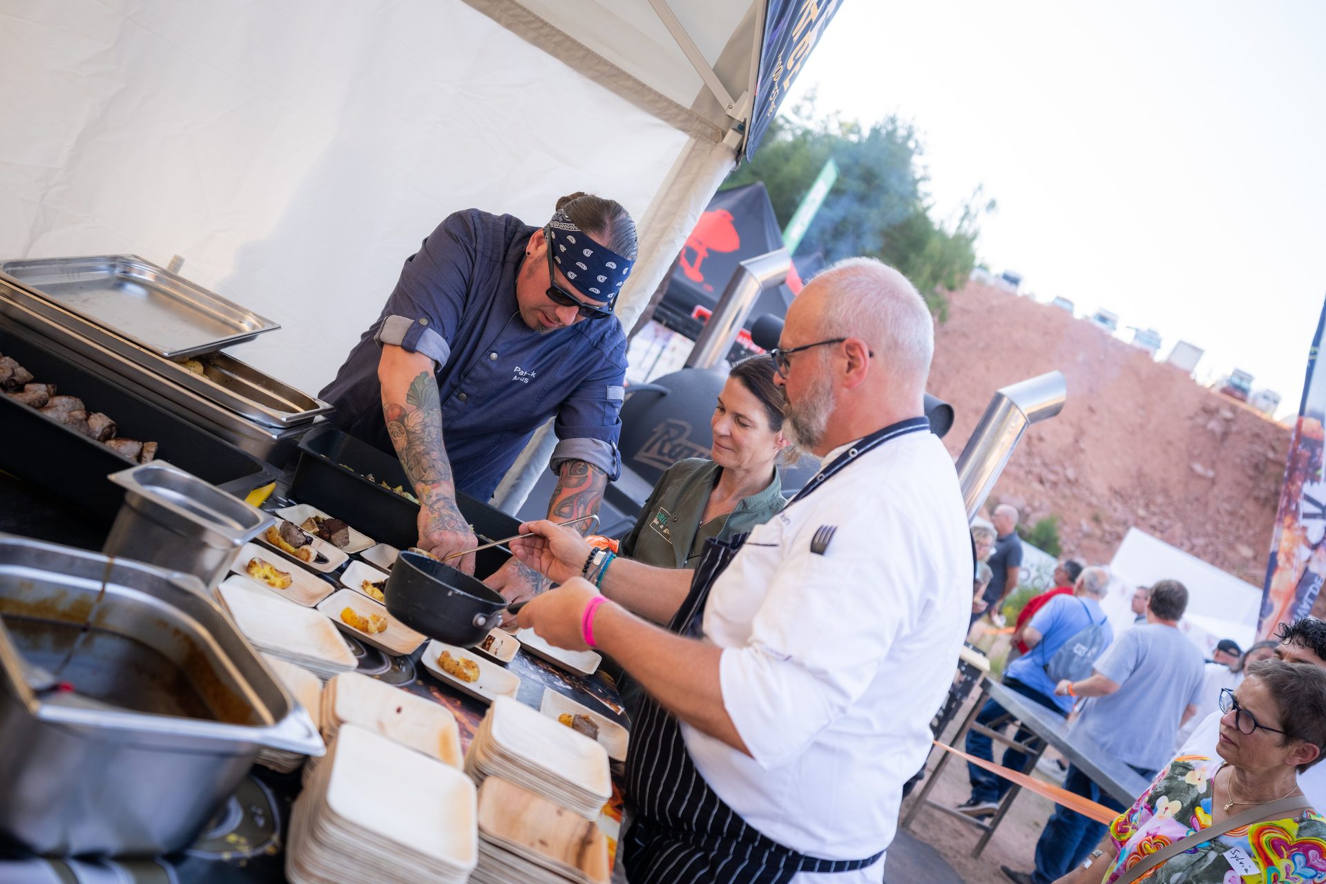 Teamwork beim Foodrock Festival