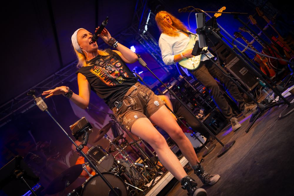 Live-Rock auf der Bühne